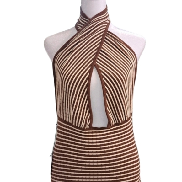 [Callahan] Mimi Mini Dress in Coco & White Stripes Callahan NWT - Picture 11 of 11